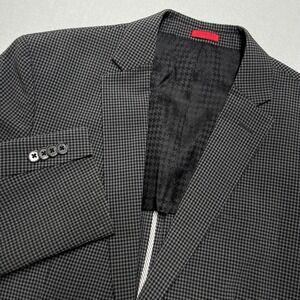 New‎ John Varvatos Mens Blazer Houndstooth 38R Wool Gray Check Sport Coat Jacket